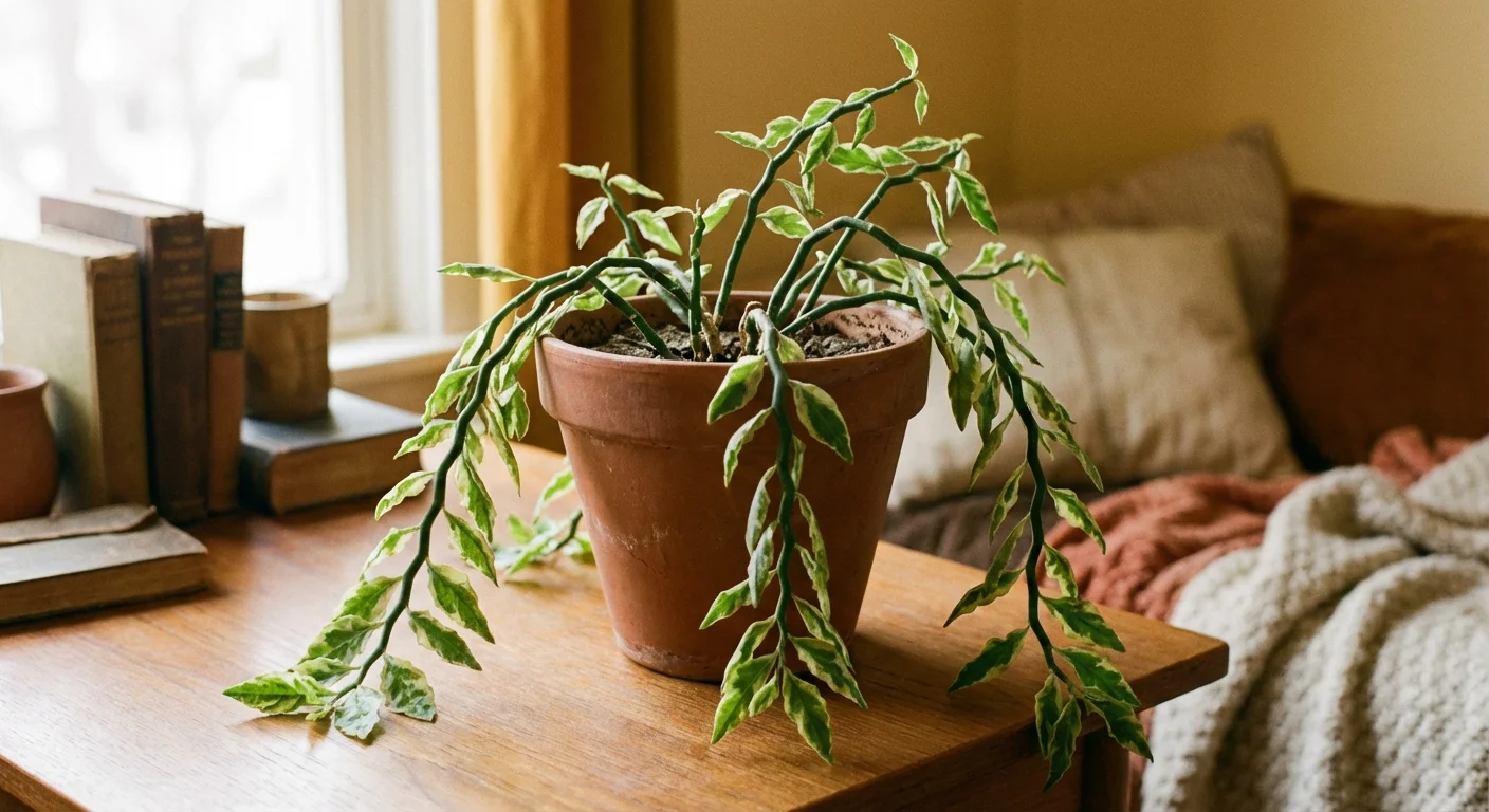 A drooping Devil's Backbone plant in need of care.
