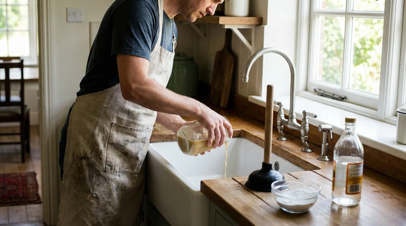 2. Unclogging Sink Drains Naturally