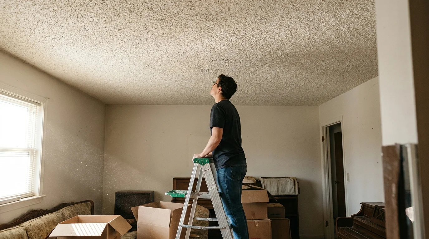 5. Popcorn Ceilings