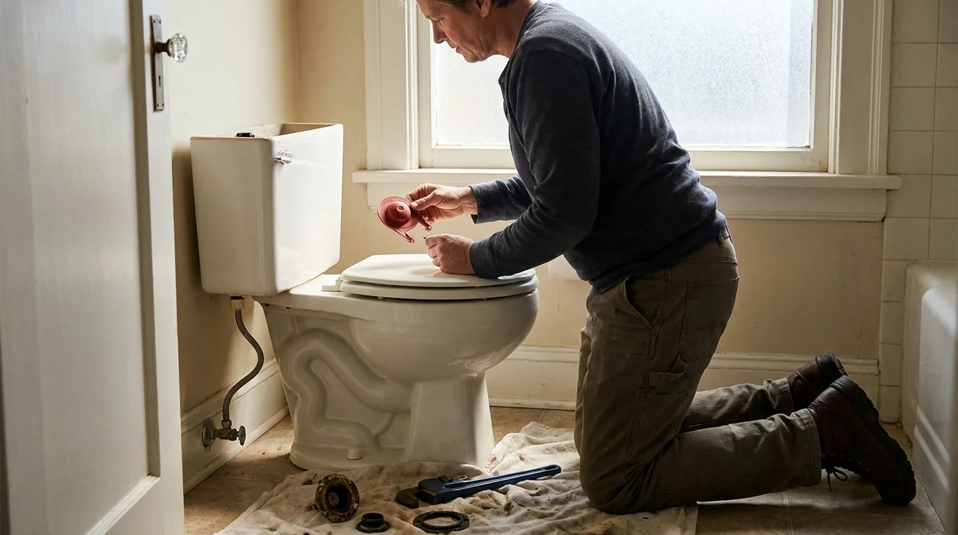 9. Swapping a Toilet Flapper